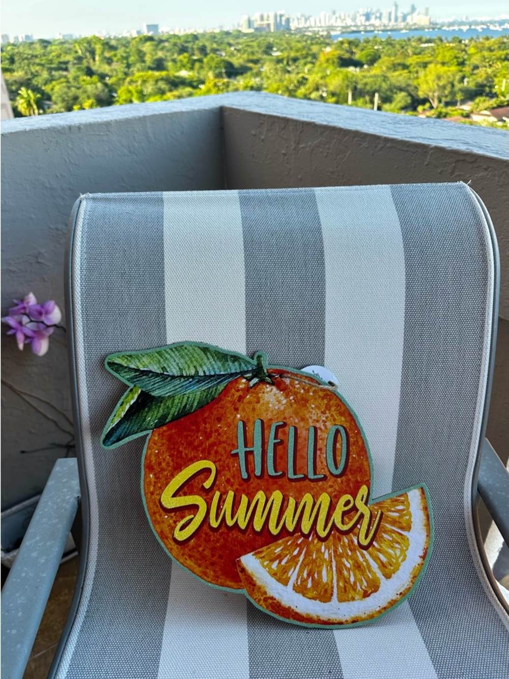 🍍 Tropical Fruit Summer Wall Decor Set of 2 NWT 🍊 - Picture 5 of 8